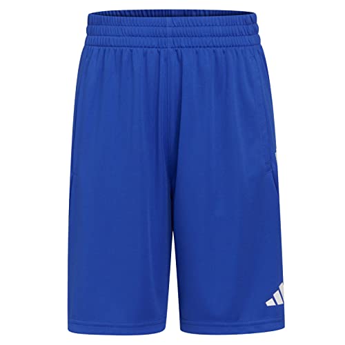 adidas Boys' Elastic Waistband Classic 3S Short, Semi Lucid Blue, Medium