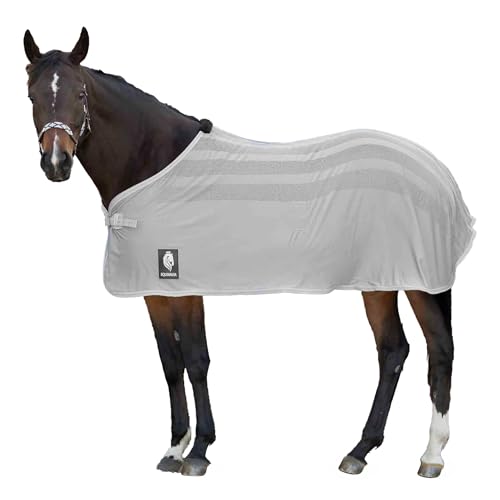 Image of Equinavia Sefyr Breathable Lightweight Cooling Scrim Sheet - Slate Gray - XL