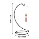 Fosinz 22,9 cm Ornament Display Ständer, Eisen Hängeständer Rack Halter zum Aufhängen von Glaskugeln, Luftpflanzen, Terrarium für Weihnachten, Hochzeit, Zuhause, Büro, Garten Dekorationen (schwarz)