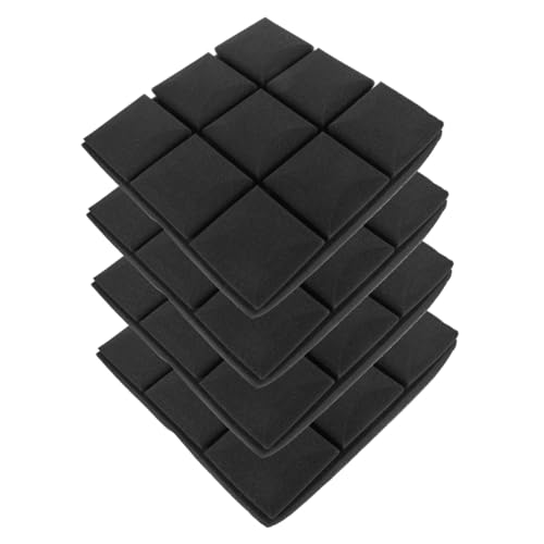 Paneles de Espuma Acústica para Aislamiento Sonoro 4 piezas para Estudios en Casa Absorción de Alta Densidad Diseño Decorativo Resistente al Fuego miniatura 1