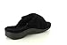 VIONIC Orthaheel Relax Slipper Womens Size 6 Black Open Toe Textile Scuffs Shoes Black US 7M