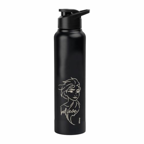 Image of SKI Sprint Stainless Steel Sipper Water Bottle with Laser Print, for School, Office, Gym, Home, Travel | AdultS &Teens | 950 ML, Leakproof, Rust free | Character Merchandise FROZEN