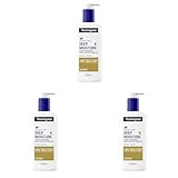 Neutrogena Deep Moisture Bodylotion mit Mandelöl, sofort einziehende Körperlotion für 72h intensive Feuchtigkeit, nicht fettende Hautpflege Lotion mit Pro-Ceramide Technologie für trockene Haut 250 ml