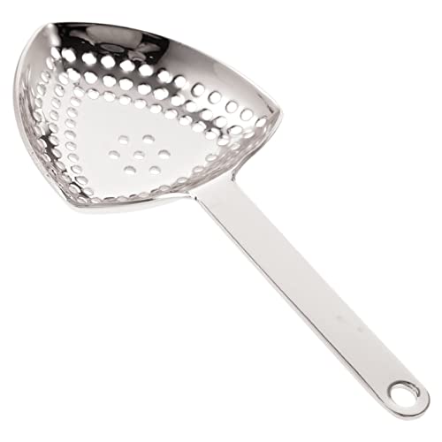 Cabilock Bartending Ice Filter Simple Mixology Juice Cocktail Sieve Strainer Making Gold Bartender Drinking Bar Supplies Absinthe Spoon Bar Straining Tool Silver Stainless Steel