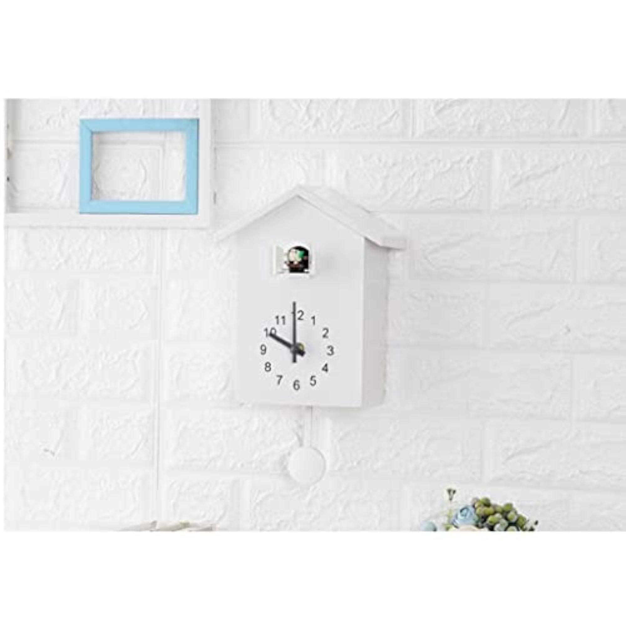 Silent 2-arm Sweeping Wall Clock, White