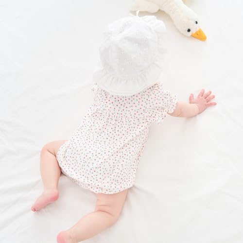 pureborn Baby Toddler Bucket Hat for Infant Boys Girls Kids Breathable Sun Hat with Chin Strap4