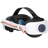 Comfort Head Strap with Battery for Meta Quest 3, 8000Mah Elite Strap Battery Pack Extend Playtime, Adjustable Lightweight Headset Strap Accessories