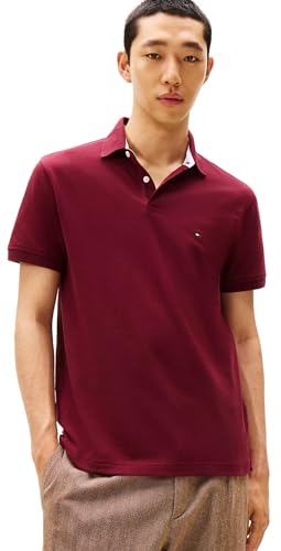 Image of Tommy Hilfiger Men's Short Sleeve Cotton Pique Polo Shirt in Regular Fit 2024 Collection