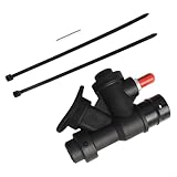 Shophubio K-Type Power Inflator für BCD Tauchen – 45 Grad Winkel, Nylon Konstruktion mit 2,5 cm Schnittstelle, inklusive Haarnadelstange und Kabelbindern