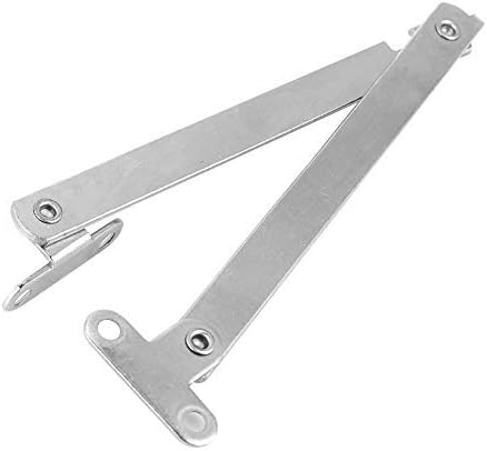 stay hinge for horizontal door Pack of 10 Lid Support Hinge Nickel Plating Cabinet Lifting Strut Folding Buffer Damper for Kitchen Cupboard Cupboard Door