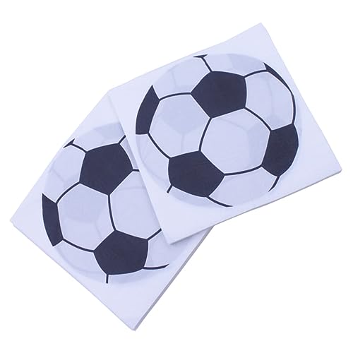 Toalha De Mesa Descartável De Futebol 200 Peças Toalha De Mesa Descartável Guardanapo De Papel Para