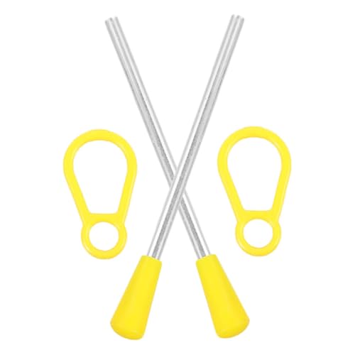 GALPADA 2Pcs Musical Triangle Iron Sticks with Nonslip Grip Crisp Sound Mallet for Percussion Instruments Versatile for Musicians and Educators