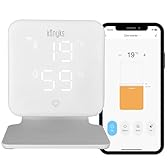 Konyks Climpac - Thermostat Wi-FI pour Climatiseurs et Pompes à Chaleur Air-Air, contrôle à Distance, Commande vocale, thermomètre et hygromètre intégrés