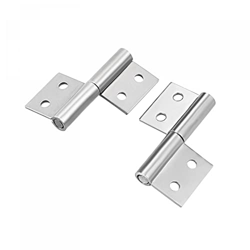 Uxcell 2-Inch Long Steel Small Slip Joint Flag Hinge, 2Pcs Left Handed And 2Pcs Right Handed #TOP18