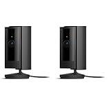 【カメラ2つセット】Ring Indoor Cam (リング インドアカム) 第2世代 ブラック | 軽量小型の屋内用セキュリティカメラ、ペットカメラやご自宅の見守りカメラ、防犯カメラの用途にも プライバシーカバー付き | Ring Homeプラン30日間無料体験
