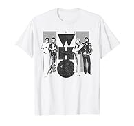 Official Licensed Bravado The Who Vintage 70's Black & White T-shirt Iconic UK Rock Music Fashion Vintage 70's T-shirt Lightweight, Classic fit, Double-needle sleeve and bottom hem