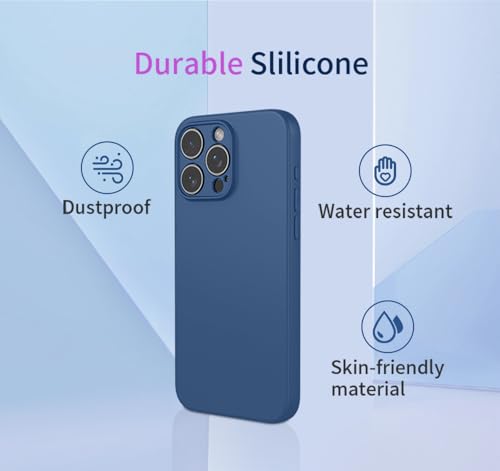Coque antichoc iPhone 14 Pro Max silicone liquide fin vert anti-chute - 6