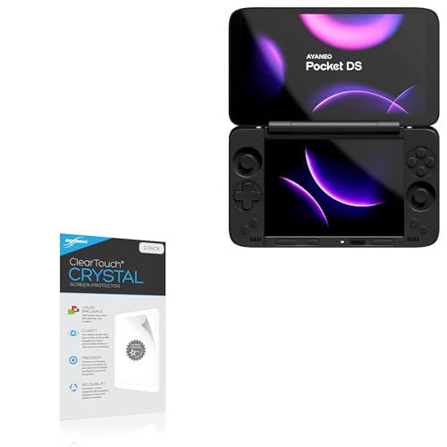 BoxWave Screen Protector Compatible With Ayaneo Pocket DS - ClearTouch Crystal (2-Pack), HD Film Skin - Shields From Scratches