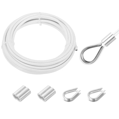 MECCANIXITY 16tB[g C[[v 304XeXX`[P[u 5mm (3/16C`) rj[R[eBO A~X[u2Ǝwʂt 肷AfbLA݂艺AߗޗpCpAzCg 5m