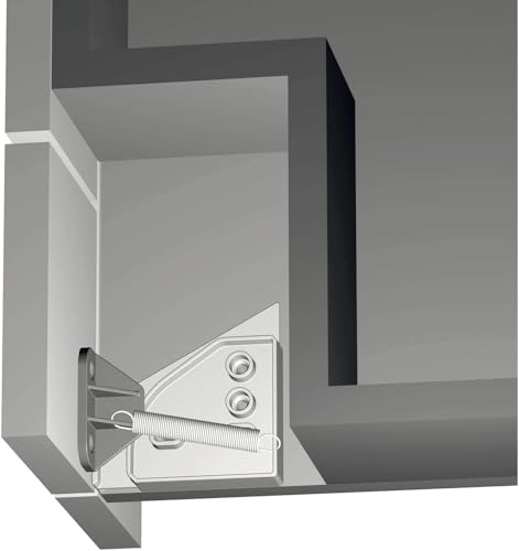 Blendenbeschlag für Geschirrspüler, Kunststoff weiß, 2 Stk. z.B. für Geschirrspüler, Küchen-Fronten