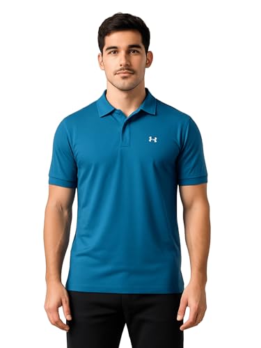 Image of Force NXT Men's Premium Microfiber Fabric Solid T-Shirt | Polo Neck Half-Sleeves T-Shirt for Men | Label Free with Anti-Static for Daily Uses