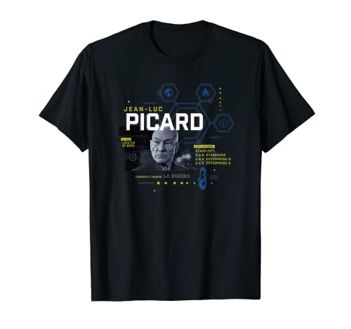 Star Trek: Perfil de Picard Jean-Luc Picard Camiseta