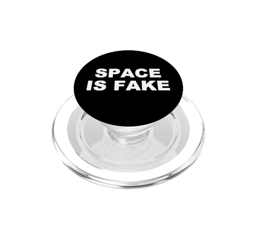 PopSockets PopGrip para MagSafe de El Espacio es Falsa con diseño gráfico divertido