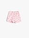 Koton Babygirl Shorts Ananas Printed Waffle Textured Cotton Elastic Waistband