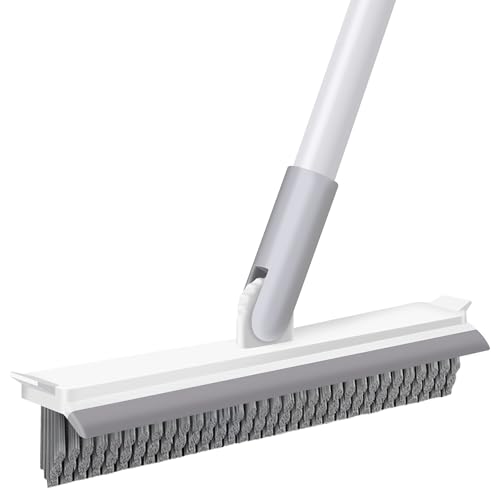IVYROLL Grout Brush with Long Handle, Floor Cleaning Scrubber with