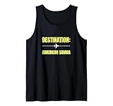 Destino Samoa Americana Viajes Vacaciones Turista Camiseta sin Mangas