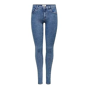 ONLY dames Flanellen broek Onlrain Life Reg Skinny Dnm Noos
