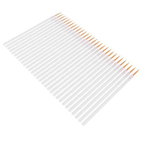 CRILSTYLEO 100個 使い捨てアイライナーブラシ 細部メイク用ナイロン繊維毛 で携帯便利な化粧筆 下まげライナー対応 女性やプロ向け