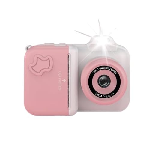 Instant Print Camera for Kids with Dual Lens
