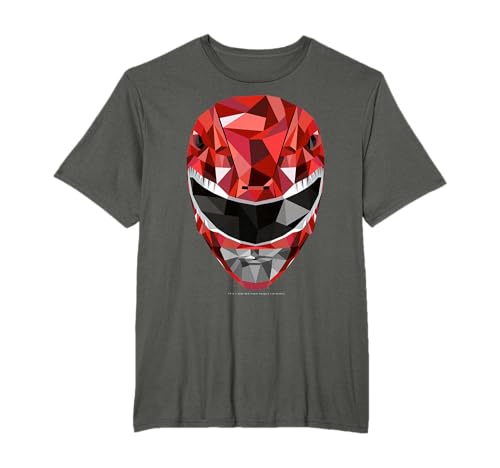 Power Rangers Red Ranger Polygon Helmet T-Shirt