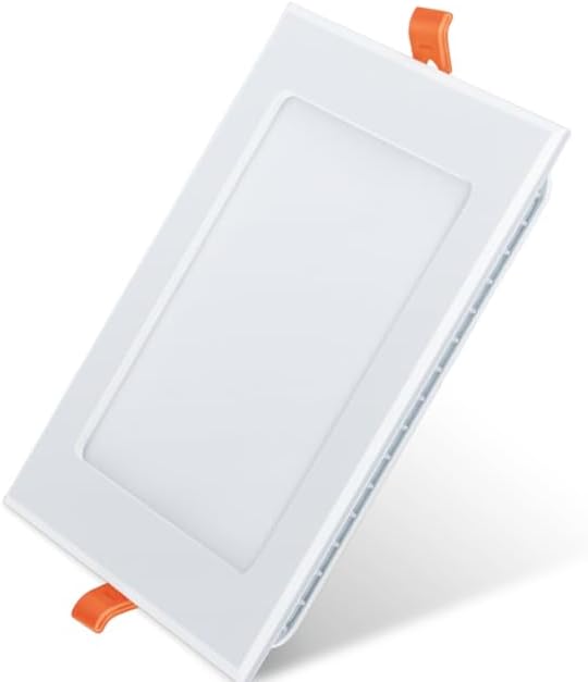 Nippo Splendour CDL-S-18W Square, Cool Day Light LED Slim Panel Light, Polycarbonate LED Downlight