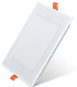 Nippo Splendour CDL-S-18W Square, Cool Day Light LED Slim Panel Light, Polycarbonate LED Downlight