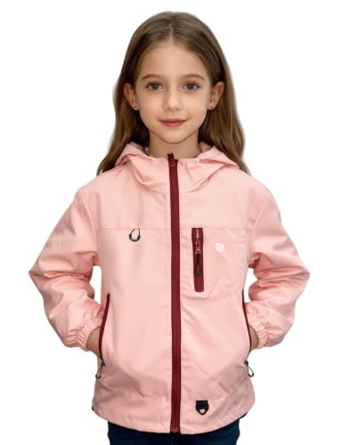 Image of Venzina Kids' Adventure-Ready Windproof Jacket Thermal-Insulated & Water-ResistantFixed Hood for Hiking, Camping, School