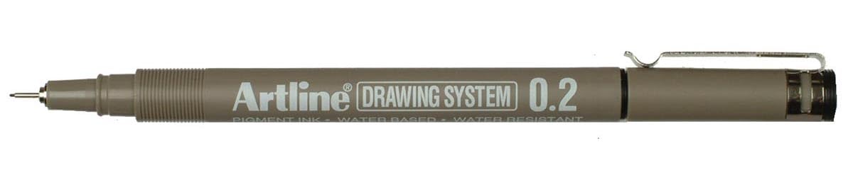 Artline Drawing Fine Pen 0.2 Mm|Assorted