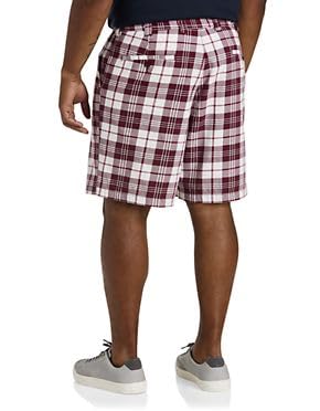 Dxl 2379642 Big And Tall Essentials Waist-Relaxer Plaid Shorts thumb #1