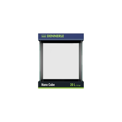 Dennerle Nano Cube 20 litres – 25 x 25 x 30 cm – Mini aquarium avec coins arrondis