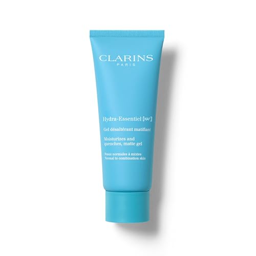 CLARINS Hydra-Essentiel Matte Gel|Intensely Hydrating & Mattifying|60 Seconds to Plumper Skin*|Softens & Refreshes|Double Dose of Hyaluronic Acid|Normal-Combination Skin|2.6 Ounces