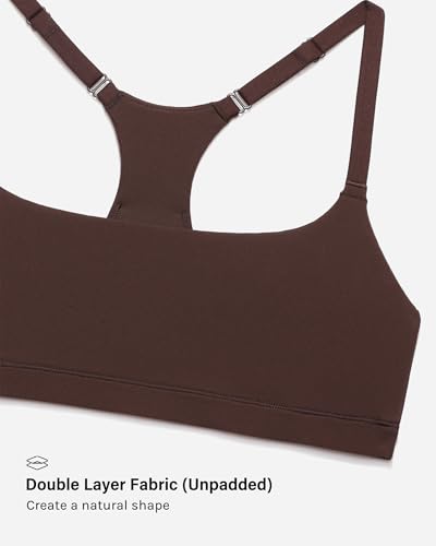 Image of INLYRIC Women's Inbarely Soft Racerback Bralette - Wireless Full Coverage No Padding Unlined Bralette