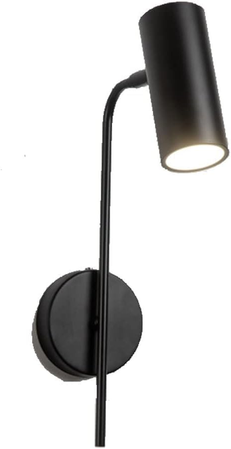 Wall Lighting Fixtures Modern Swing Arm Wall Lamp 360° Lighting Adjustable Wall Sconce Wall Mounted Lighting Fixture Pendant Lights,Black-With switch