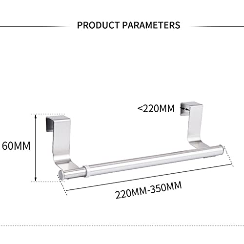 Supports à double serviette à crochet unique en acier inoxydable robuste - 7