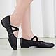 Asyusyu Jazz Tanzschuhe Damen Flach mit Gekreuztem Gummiband PU Jazzschuhe für Ballett Line Dance Trainer-39EU