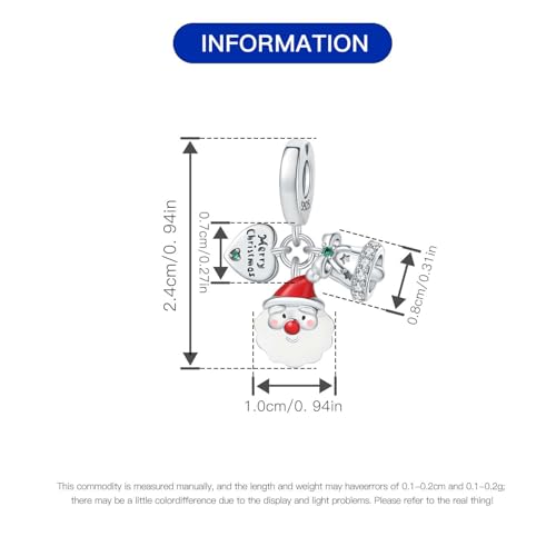 CYCUFF 925 Sterling Silver Charms Suitable for Charm Necklaces, Bracelet Pendants Beads Jewellery Gift for Women4