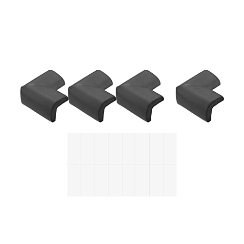 Image of uxcell Corner Guards Edge Protectors, 12Pack Foam Safety Bumper Thicken, 55mm /2.16 inch(L) for Furniture Corner Table Edge Guard, Black