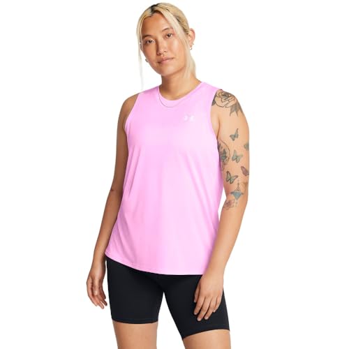 Under Armour Damen Tech Twist Tank Top, (638) Stellar Pink/Weiß, XX-Large