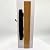 ALLYWASAI Patio Sliding Door Handle Set, Perfect Replacement Mortise Style Wood Handle Set Fits Door Thickness from 1-1/2" to 1-3/4", 3-15/16" Screw Hole Spacing, Non-Keyed, Black