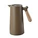 Fiacvrs Jarra de café térmica de acero inoxidable de 1 L, jarra de leche térmica de doble pared, jarra térmica al vacío con tapa, jarra de café, accesorios para cafetera (café)